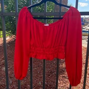 Favlux Fashion Ga BullDawg Red top